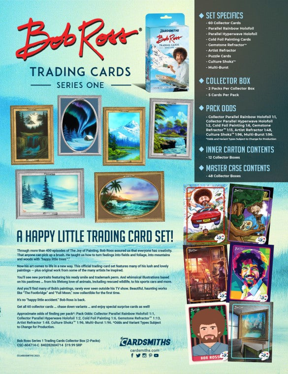 Bob Ross Trading Cards Series 1 - Collector Box