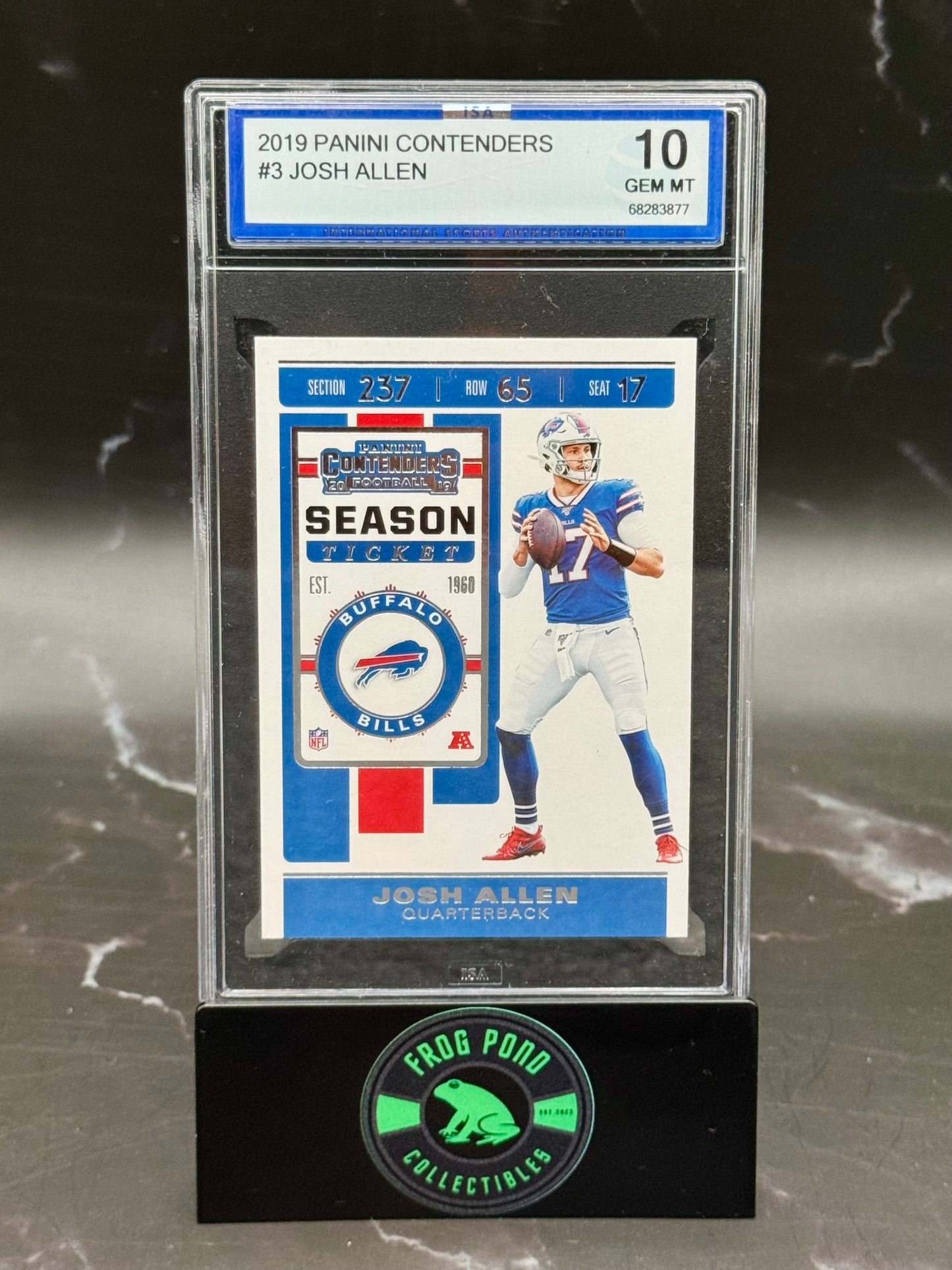 2019 Panini Contenders Josh Allen ISA 10