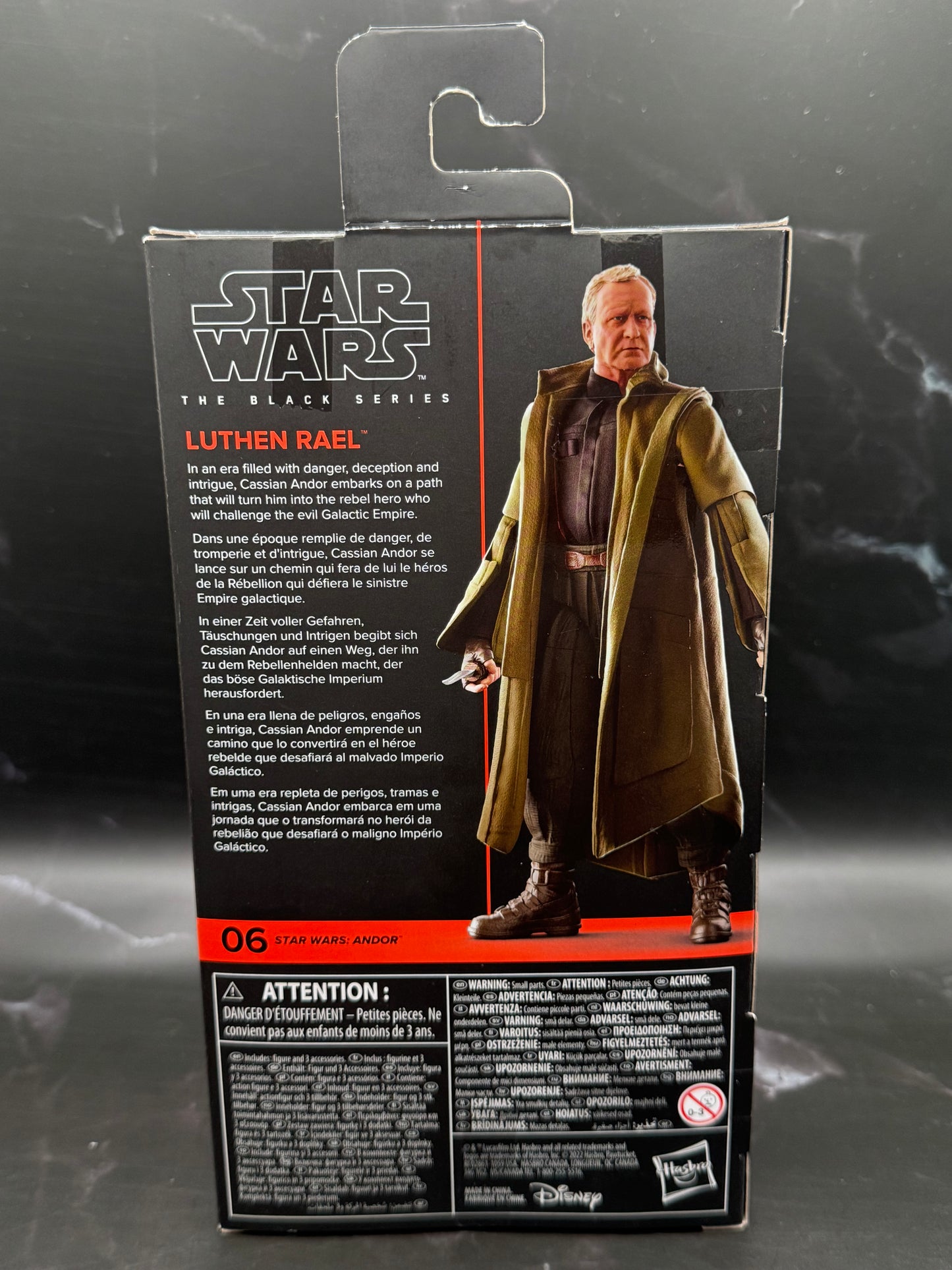 Star Wars The Black Series Luthen Rael Toy 6-Inch-Scale Star Wars: Andor Collectible Action Figure