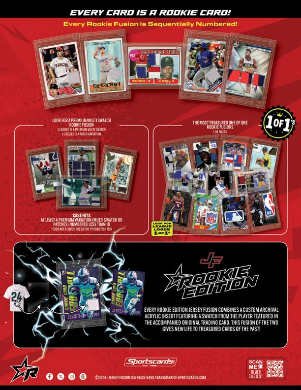 Jersey Fusion Rookie Edition Sealed Box - (1) Jersey Fusion Per Box
