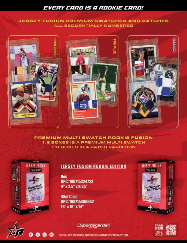 Jersey Fusion Rookie Edition Sealed Box - (1) Jersey Fusion Per Box