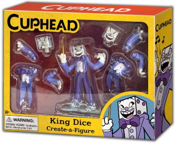 Cuphead Create-A-Figure 4-Inch Mini Figure | King Dice
