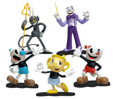 Cuphead Create-A-Figure 3-Inch Mini Figure | Set of 5