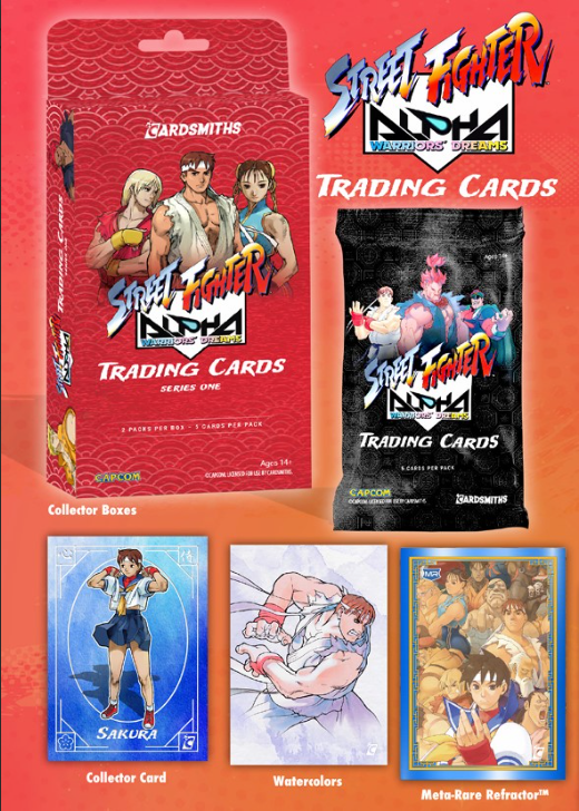 Street Fighter Alpha: Warriors' Dreams Trading Cards Collector Box | 2 Packs