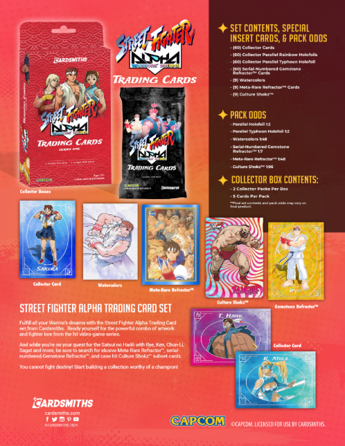 Street Fighter Alpha: Warriors' Dreams Trading Cards Collector Box | 2 Packs