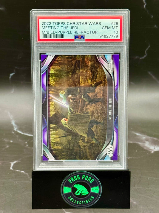 2022 Topps Star Wars Ahsoka Meeting The Jedi 72/75 PSA 10 POP 2