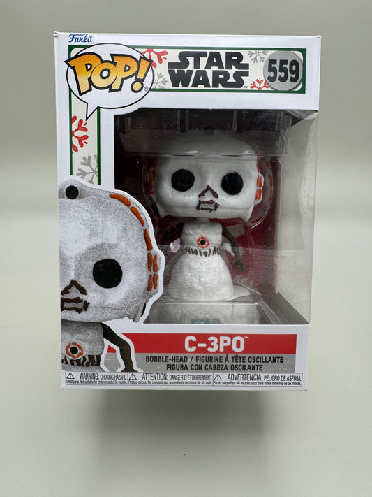 Funko Pop! Vinyl Star Wars No. 559 C-3PO Snow Winter Snowman