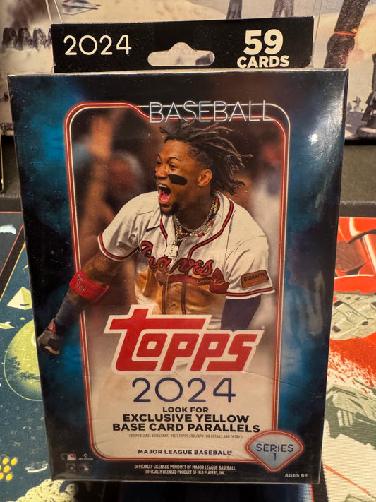 2024 Topps Series 1 Baseball Factory Sealed Hanger Box 59 CARDS!