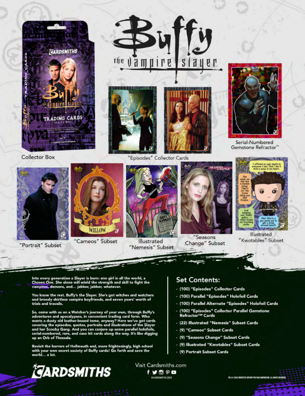 Buffy The Vampire Slayer Series 1 Trading Cards Collector Box | 2 Packs